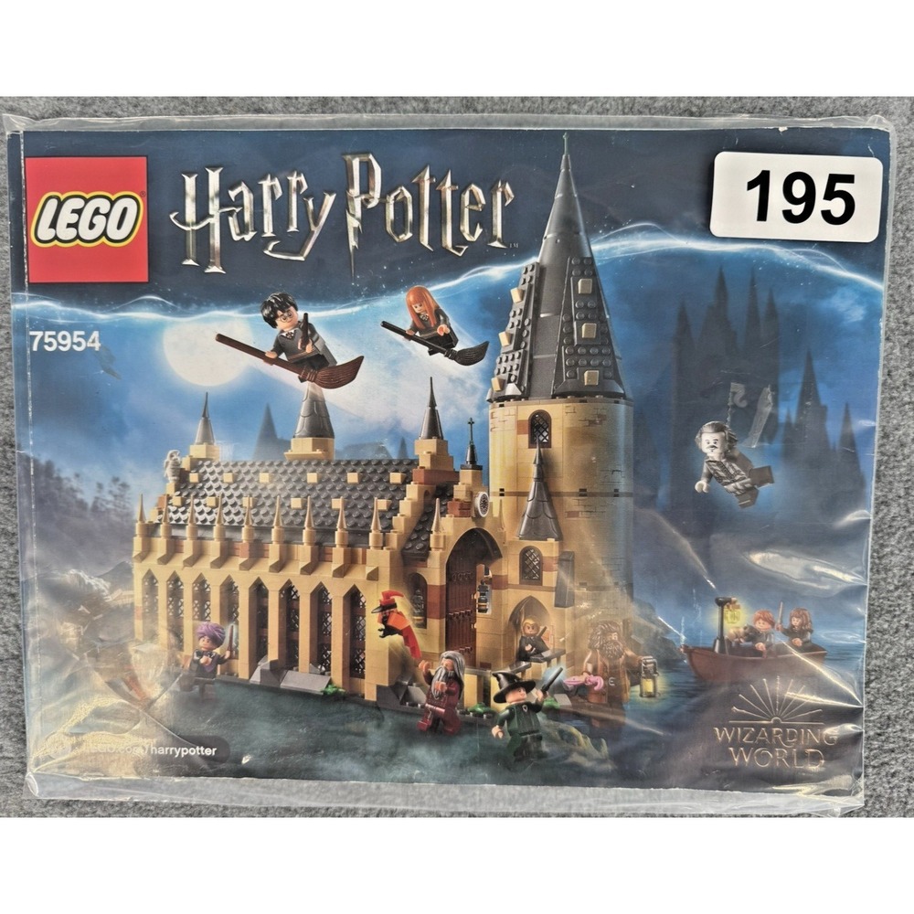 LEGO 75954 Harry Potter Hogwarts Great Hall Instruction Manual Only OEM Original